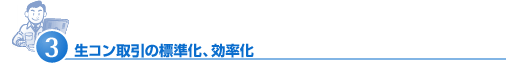 生コン取引の標準化、効率化